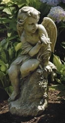 Roman Resin-Stone Cherub Garden Sculpture [DS 47176]