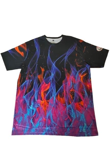 GenericJersey for Unisex || Common wear Jersey || Sports Jersey || Football Jersey Shirt For Men And Women 2025 || Design for Sport Vacation Casual Wear (UAE/KSA, Alpha, M, Regular, Regular, flame graphic)