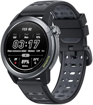 mibro GS Active2 Running GPS Smartwatch with 46mm AMOLED, Lightwe...