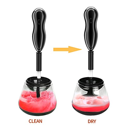 Alpspro Electric Makeup Brush Cleaner, Fine-Tune 360° Rotate to Clean and Dry for All Sizes Brush