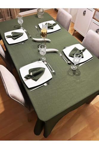 Assos Premium Dertsiz Masa Örtüsü Yeşil, 160 x 260