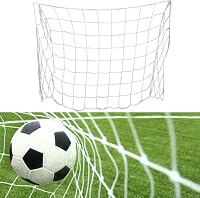 Hominas Fußballtornetz 2,4 x 1,8 m Sport Fußball Torpfostennetz Robustes und Tragbares Ersatznetz für Torpfosten Schnelle Installation für Innenräume, Hausgärten und Schulhöfe