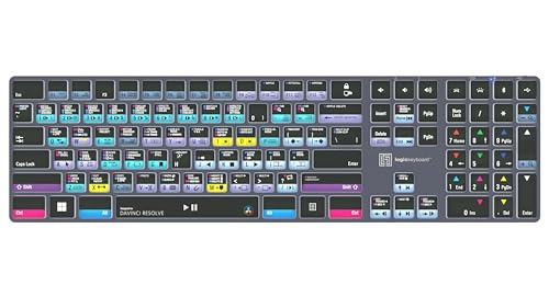 Image of Logickeyboard Titan Wireless Backlit Keyboard for Davinci Resolve - Windows