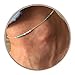 Zoestar Boho Blue Bead Anklet Ankle Bracelet Foot Accessories Jewelry for Women and Girls (Silver/1PC)