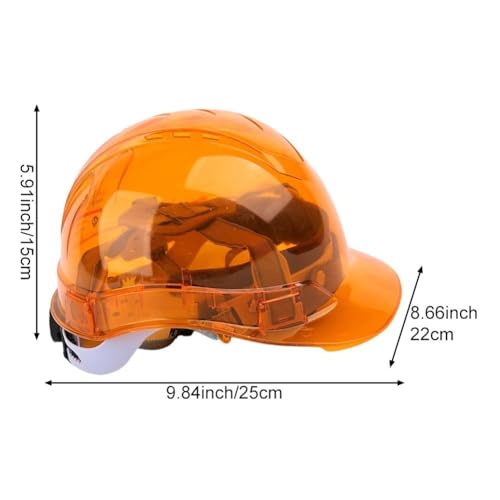 Casco protector transparente de alta visibilidad para obras y forestales 7
