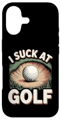 I Suck At Golf Joke ʔSt s Ȓj St X}zP[X iPhone 17 p