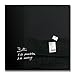 Produktbild SIGEL GL200 Großes Glas-Whiteboard 100x100 cm schwarz / Premium Glas Magnettafel / Sicherheitsglas / TÜV geprüft / Magnetboard Artverum - weitere Farben/Größen