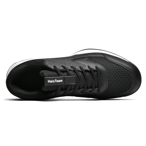 HaloTeam Tennis Shoes Mens Fashion Non Slip Running Trainers Lightweight Breathable Fitness Sport Sneakers for Badminton Squash Volleyball 6.5 US-12 US2