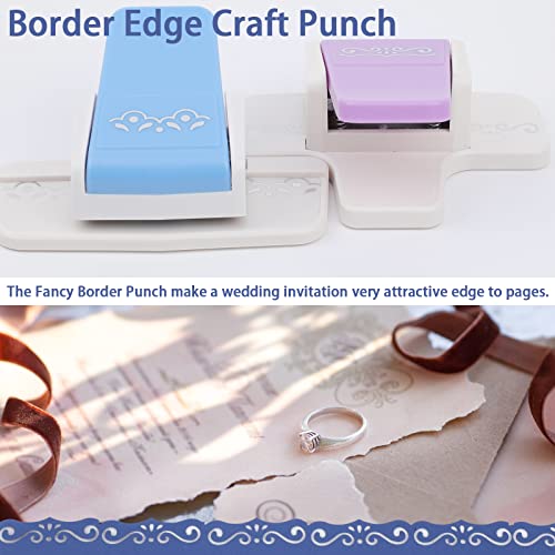 Prendi 2 Pieces Border Punch For Paper Crafts Fancy Punches Scrapbooking Cards Diy Craft And Wedding Invitations #TOP2