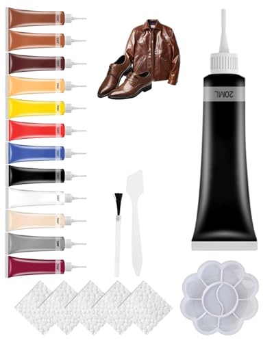 Advanced Leather Repair Gel, 2025 New Leather Repair Kit for Car Seat Vinyl Repair Kit, Multifunctional Leather Repair Coloured Cream Gel for Car Seat Couch and Jacket Repair Kit (Black)