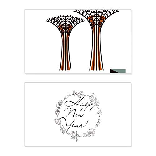 Tarjeta conmemorativa de Año Nuevo con mensaje de bendición de Gardens By the Bay