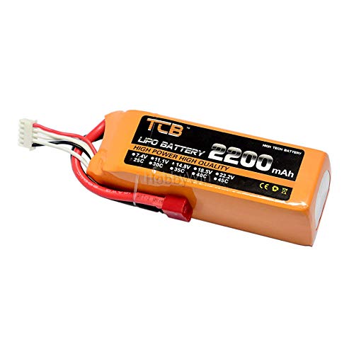 14.8V/4S 2200mAh 25C LiPO Batería T Plug para RC Modelo Avión FPV Drone Speed Boat Truck Buggy