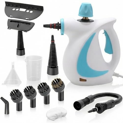 2026 Nouveau Steameo Steam Cleaner - Hand Held Steamer For Cleaning, Steameo Nettoyeur Portable, Multi-Use,Chemical Free Household For Home Cleaning, Floor, Kitchen, Bathroom, Car Interior (Bleu)