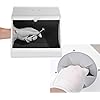 Global-Dental Lab Sandblaster Dust Collector High Strength LED Vacuum Extractor Box Grinding Polishing Box Lapping Protector Sandblasting Dust-Proof Case