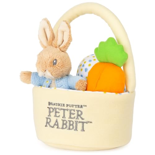 GUND-Beatrix-Potter-Peter-Rabbit-Easter-Basket-Sensory-Toy-Playset-4-Piece-Plush-Toy-Playset-for-Ages-1-and-Up-85 GUND Beatrix Potter Peter Rabbit Easter Basket Sensory Toy Playset 4 Piece Plush Toy Playset for Ages 1 and Up 85