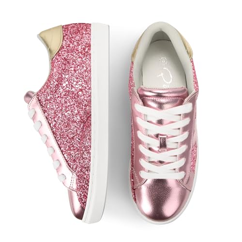 PARTY Women's Fashion Star Sneaker Lace Up Low Top Comfortable Cushioned Walking Shoes4