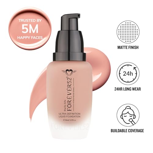 Image of Daily Life Forever52 Ultra Definition Liquid Foundation | 24H Wear, Medium to Full Coverage, Long Lasting, Anti-Aging, Satin Finish| All skin type - Milk Cake (FLF005) 30ml
