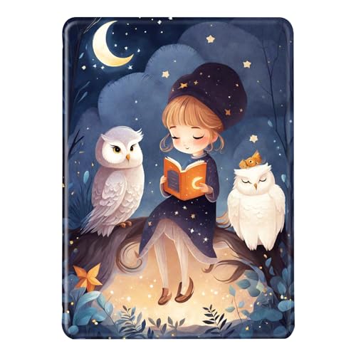 Coque pour Kindle 2022 11e Gén Flip Etui Cuir PU Silicone Douce Case Magnétique Auto Veille/Réveil Anti Rayures Cas Vague Fleur Lac Rose Rouge Motif Anti Chute Housse Kindle 11eme Gen 2022 (5)