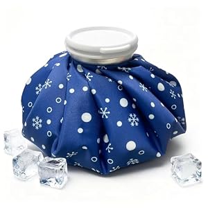 Reusable Ice Pack for Injuries & Pain Relief, Snowflake Design Hot & Cold Therapy Pack, Leak-Proof Ice Bag for Muscle, Joint Pain & Swelling, First Aid, Sports & Home Use (9 Inch, Blue)