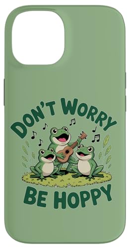 Do Not Worry Be Hoppy ���킢���J�G�����E�N������t�ł� ���y�A�[�g �X�}�z�P�[�X iPhone 14 �p