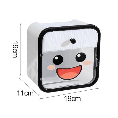 Caja dispensadora de papel higiénico impermeable para baños pequeños 8