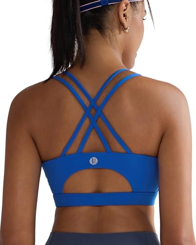 Image of RUNNING GIRL Sports Bras for Women,Padded Sports Bra Tank Top Sexy Crisscross Back High Impact Longline Workout Yoga Bra