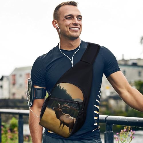 Mochila tipo bandolera deportiva urbana blanca miniatura 3