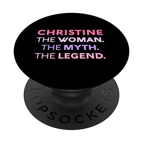 Christine The Woman The Myth Legend Name Personalisierte Frauen PopSockets mit austauschbarem PopGrip