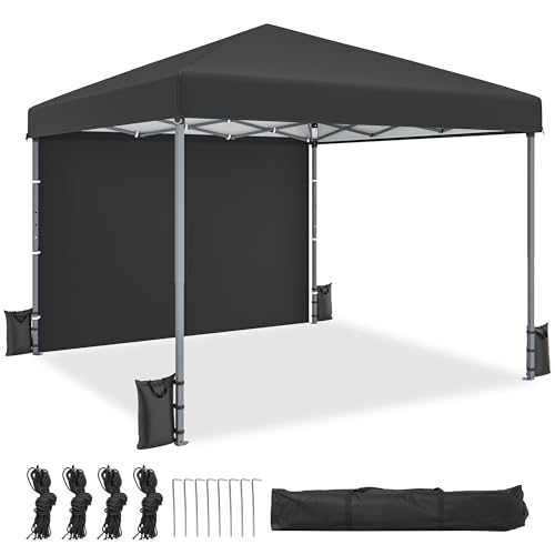 YITAHOME Pop-Up-Pavillon mit Netzseiten, 3x3Meter, höhenverstellbar, Doppeldach, Festzelt, Pavillon mit Aufbewahrungstasche, für Garten, Hinterhof, Terrasse, Party Freien, Camping, Märkte, YITAHOME Pop-Up-Pavillon mit Netzseiten, 3x3Meter, höhenverstellbar, Doppeldach, Festzelt, Pavillon mit Aufbewahrungstasche, für Garten, Hinterhof, Terrasse, Party Freien, Camping, Märkte,