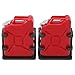 POENVFPO RC Car Simulated Fuel Decoration for 1/8 1/10 RC Crawler Car for SCX10, 2 Pack Mini Oil Can Upgrade Accessory (Red)