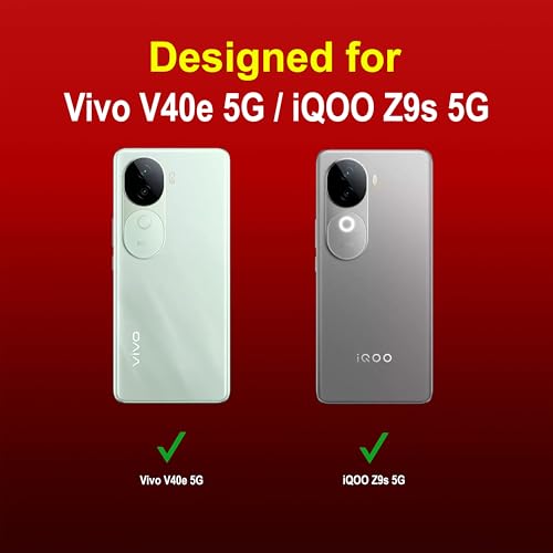 Image of amazon basics Back Case Cover for Vivo V40e 5G | Compatible for Vivo V40e 5G Back Case Cover | Liquid Silicon Magic Case for Vivo V40e 5G with Camera Protection | Red
