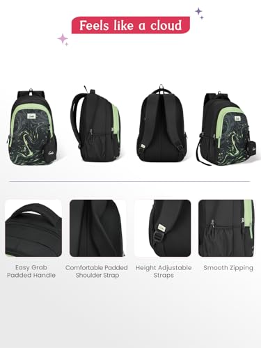 Image of Genie 19 inch Laptop Backpack for Women & Girls | Spacious Office, College & Travel Bag | Water Resistant, Multi-Compartment with Padded Laptop Sleeve
