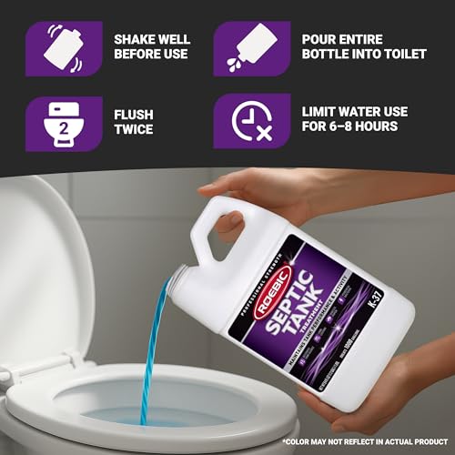 image for Roebic K-37-H Septic Tank Treatment: 64-Ounce, Promotes Efficient Brea