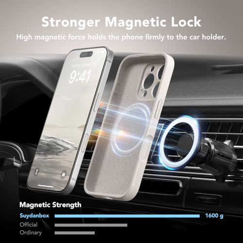Image of Magnetic for iPhone 16 Pro Case Silicone Stone