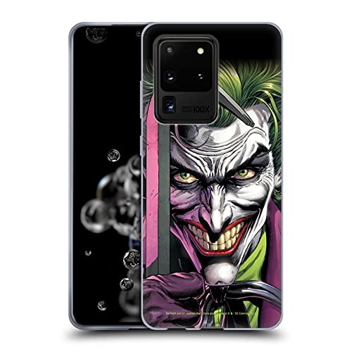 Head Case Designs Officially Licensed Batman DC Comics The Clown Three Jokers Soft Gel Case Compatible with Samsung Galaxy S20 Ultra 5G