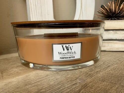 Woodwick Ellipse Scented Candle, Pumpkin Butter, 16Oz | Up To 50 Hours Burn Time #TOP1
