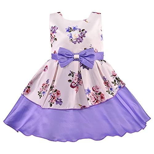 Image of Wish Karo Baby Girls Satin Frock Dress-(fe2803)