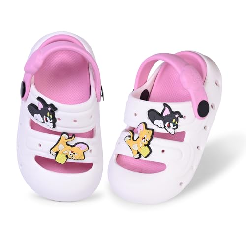 Image of GLJ Kids Comfort Clogs Sandals For Boy And Girl, 1 to 4 Years, Two-Strap Design, Easy To Wear Slip On, Dust and Waterproof, 7101