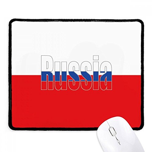 Alfombrilla de ratón de Rusia con bordes cosidos y base antideslizante para juego y oficina