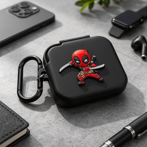 Image of Kapture Soft Silicone Case Compatible with Nothing Buds Pro 2, Cover with Hook, Nothing Buds Pro 2 Case with Silicone 360 Protection, Dust-Proof, Shockproof (SPD-M)