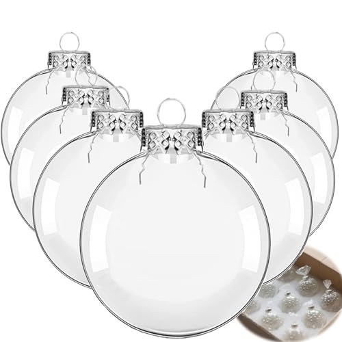 Clear Glass Christmas Ornaments