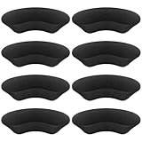 Makryn Premium Heel Pads Inserts Grips Liner for Men Women,Back of Heel Protectors Cushions Prevent Too Big Shoe from Slipping,Blisters,Filler for Loose Shoe Fit (Black 4Pairs)