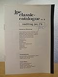  Jpc Classic-Catalogue Nr. 6 - Nachtrag Januar 1979