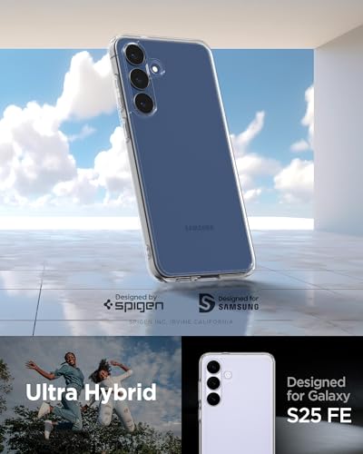 Image of Spigen Ultra Hybrid | Samsung Galaxy S25 FE Case [Transparent] [Air Cushion Protection] Galaxy S25 FE Back Cover | TPU+PC - Crystal Clear