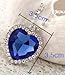 Celebrity Jewellery real del corazón azul de la pendiente del Titanic collar...