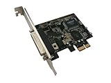 pci druckerkarte Chipsatz Moschip MCS9901CV, PCI-Express-1 x-Anschluss, Plug-and-Play SPP, PS2, EPP, ECP. Kompatibel mit den Ports Drucker IEEE1284. 16-Bit-FIFO