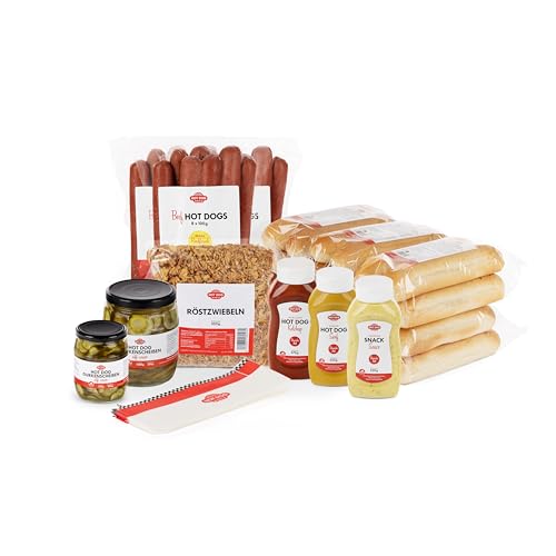JUMBO CLASSIC Hot Dog-Paket "dänische Art" für 24 Hot Dogs (Schwein)