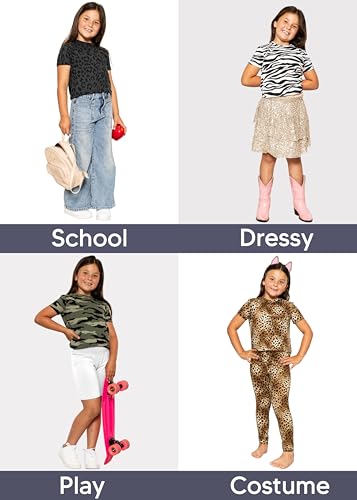 Image of Girls Long Sleeve Shirts | Soft Crew Neck Top | Short Sleeve | Long Sleeve Shirt Girls Size 2T - 16