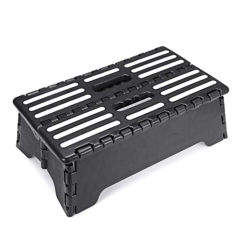 Folding Step Stool Set of 3 Portable Lightweight Plastic Footstools for Home Outdoor and Mobility Use Non slip Steps for Safety