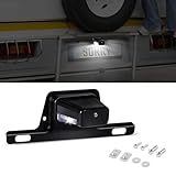 Kutyun LED License Plate Light, Automotive License Plate Light Assemblies, Waterproof 12V DC License Tag Light with Bracket Mount, Car Accessories Universal for Trailer Truck Boat UTV ATV